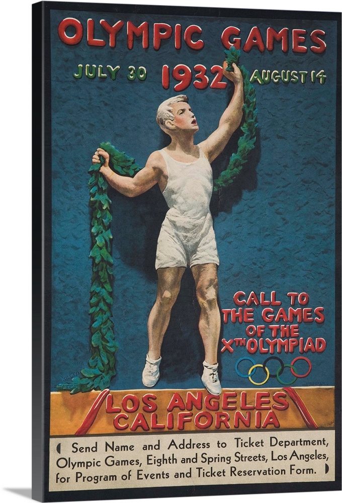 1932 --- Olympic Games 1932 Poster by Julio Kilenyi --- Image by .. K.J. Historical/Corbis