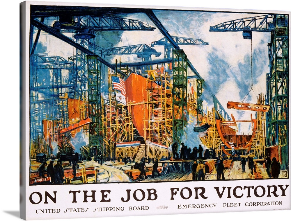 On The Job For Victory Poster By Jonas Lie
