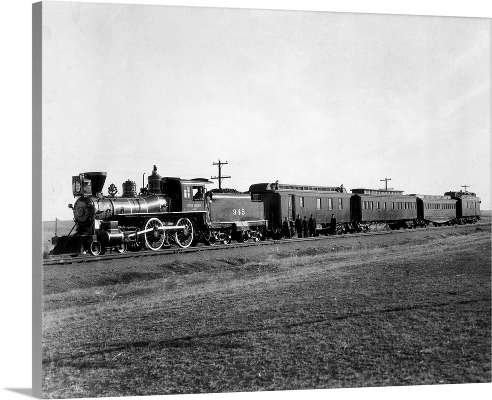 One of the first Union Pacific passenger trains after completion of the project.