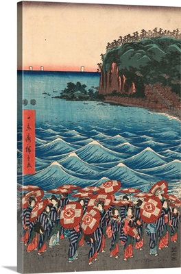 Opening Celebration Of Benzaiten Shrine At Enoshima By Ando Hiroshige