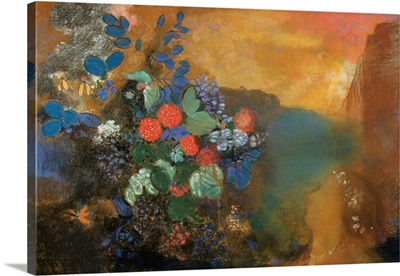 Ophelia Among The Flowers By Odilon Redon