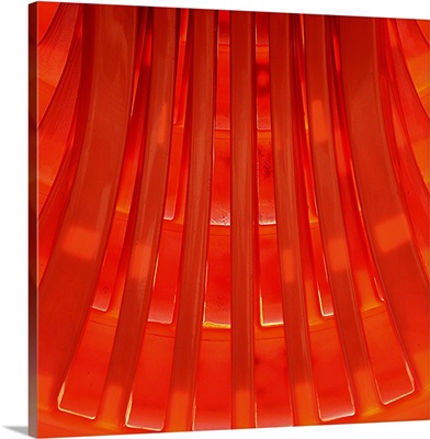 Orange plastic pattern