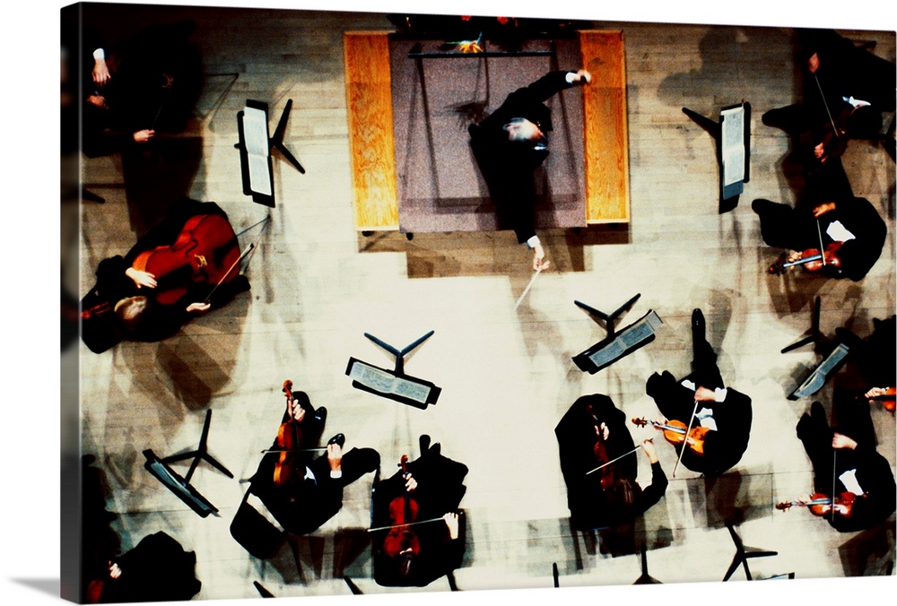 Overhead View of Symphony Orchestra