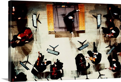 Overhead View of Symphony Orchestra