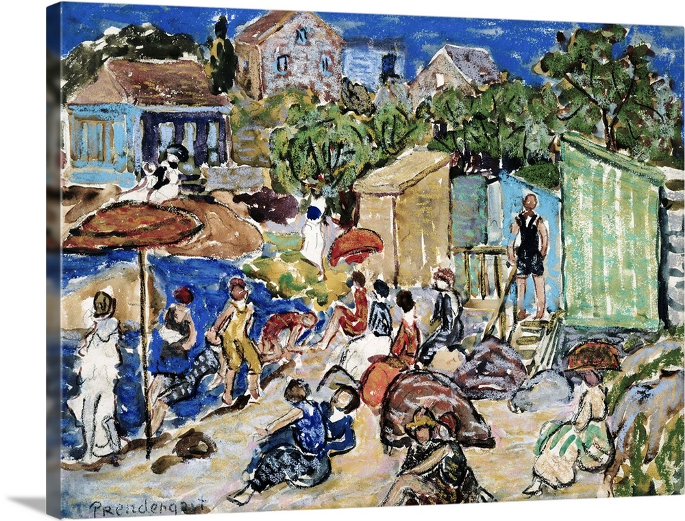 Painting Of A Beach Scene