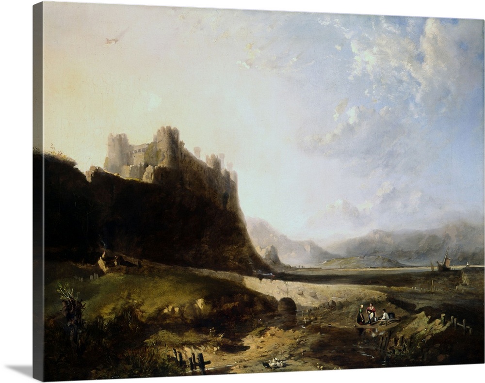 Painting of Harlech Castle in Wales