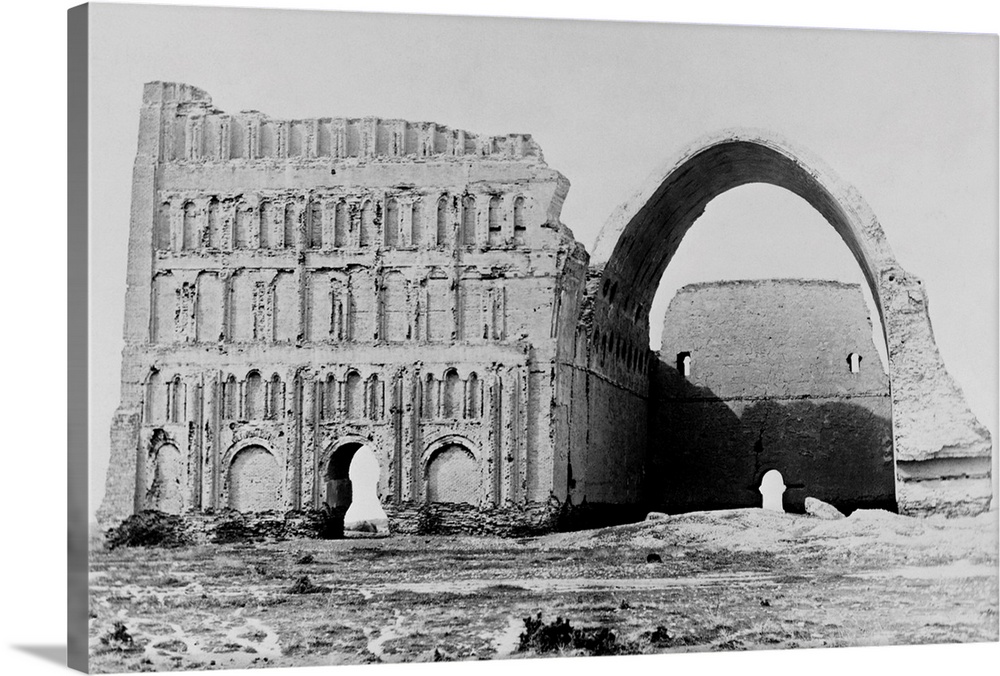 The ruins of the Great Hall in the Palace of the Parthian Kings in the Mesopotamian city of Ctesiphon, near Babylon. | Loc...