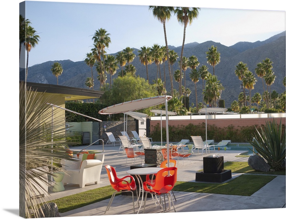 A small motel resort in Palm Springs, California.