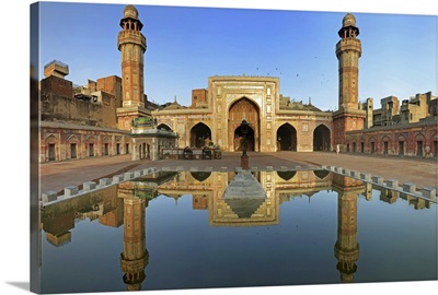 Panorama of Masjid Wazir Khan, Lahore, Pakistan