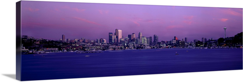 Panoramic view of city skyline, Seattle