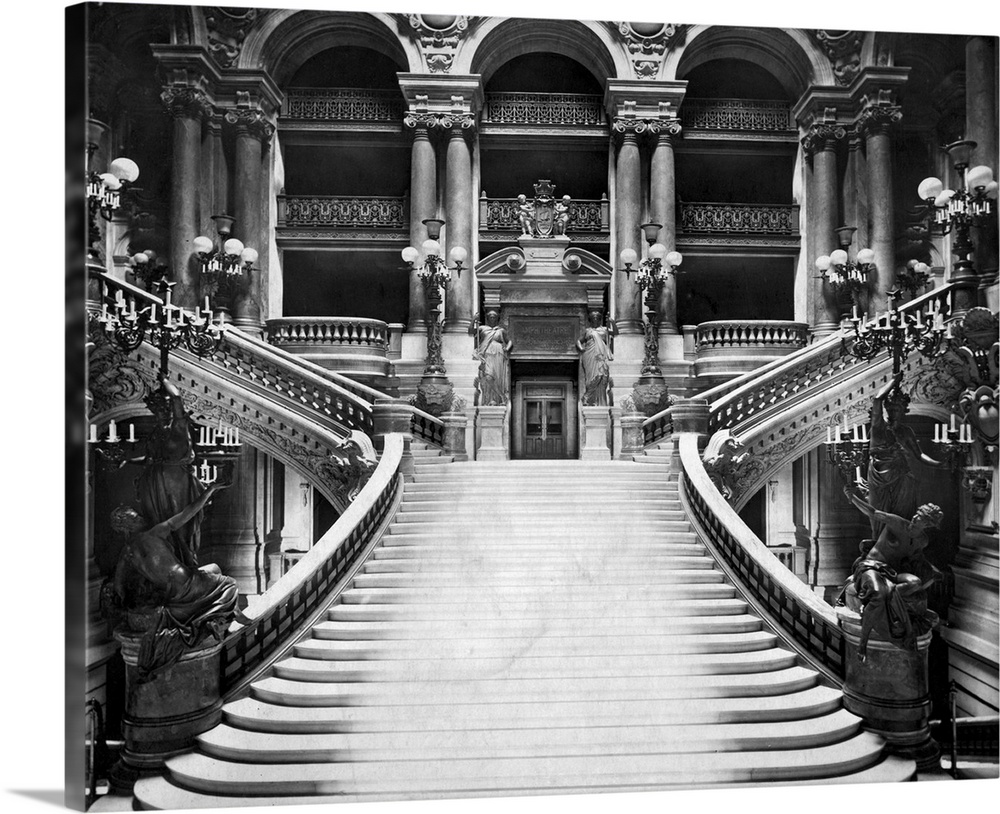 Grand stairway of the Paris Opera, one of the glories of Second Empire architecture.