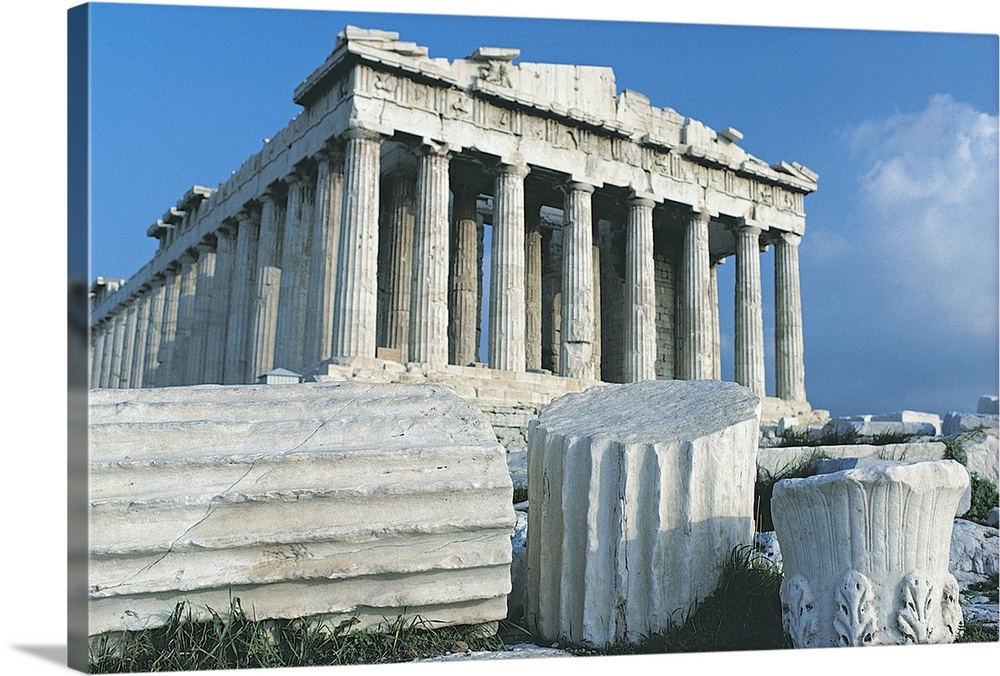 Parthenon ruins , Athens , Greece