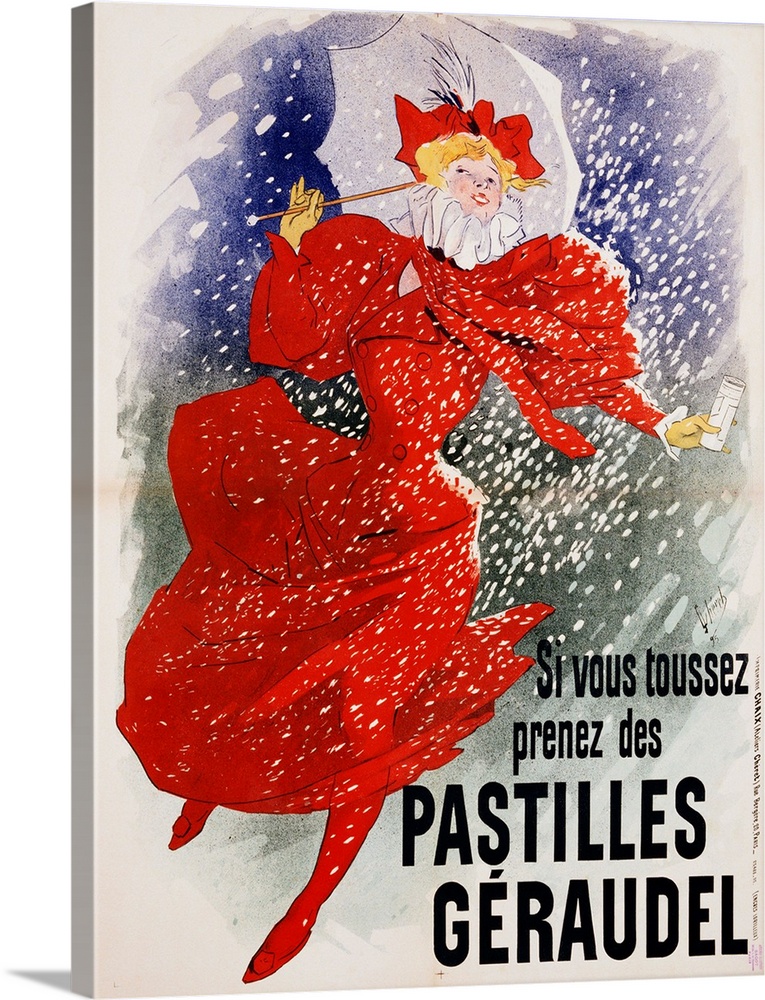 Pastilles Geraudel Poster By Jules Cheret Wall Art, Canvas Prints ...