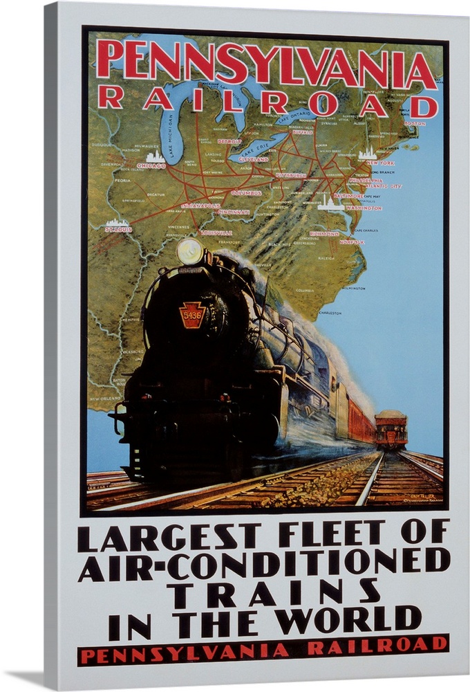 Pennsylvania Railroad Poster By Grif Teller