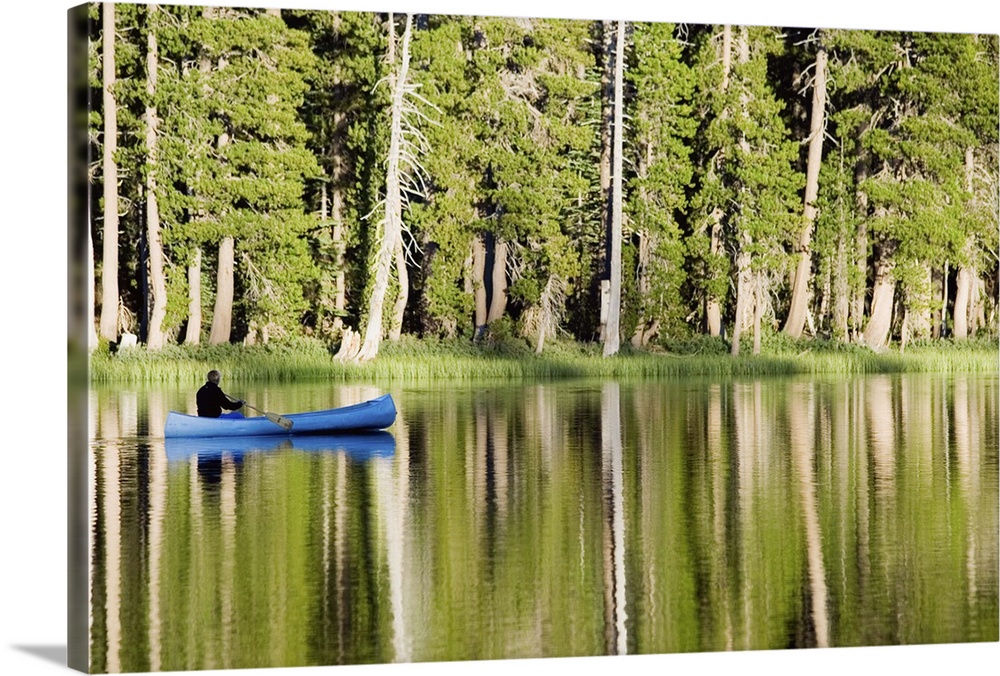 Person in a boat on a lake