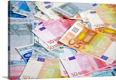 Pile of euros