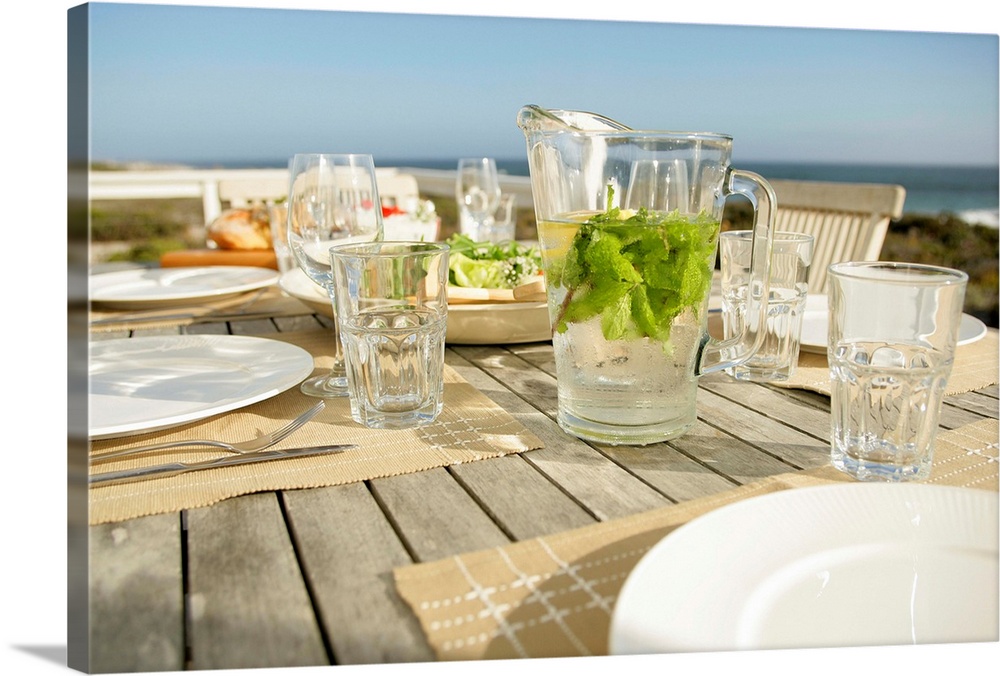 Place settings on table