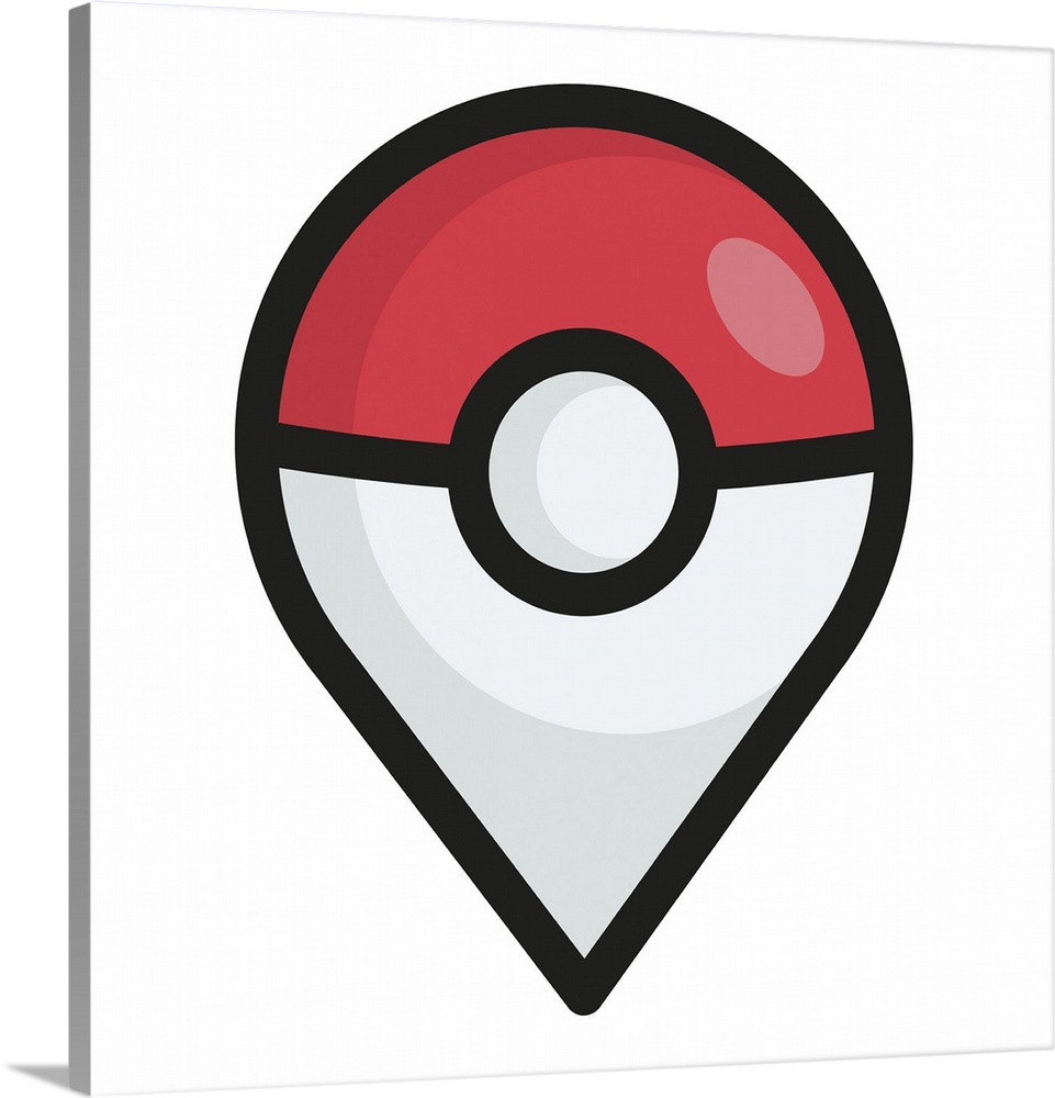 Game GPS navigation icon. Map pin in a thin line. Originally a vector illustration.