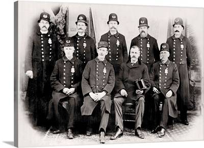 Police Officers Posing Together, Pottsdown, Pennsylvania, 1900