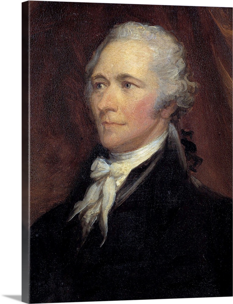 Portrait of Alexander Hamilton (1757-1804), Secretary of the Treasury of the United States. Painting by George Healy (1808...