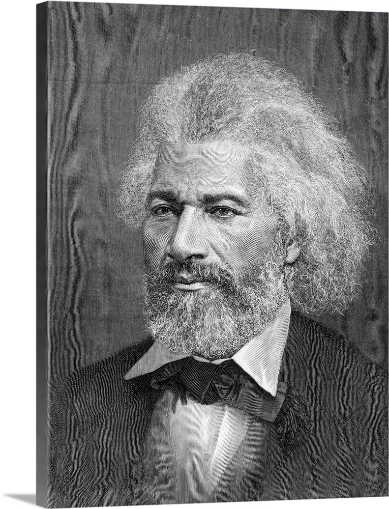 Frederick Douglass (1817-1895), American abolistionist and writer. Undated engraving.