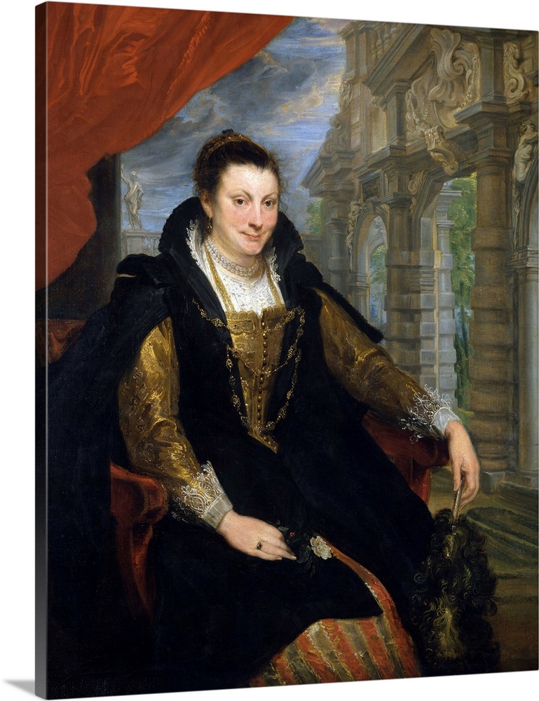 Portrait of Isabella Brant, the first wife of Peter Paul Rubens. 1621. Oil on canvas. 153 x 120 cm. National Gallery of Ar...
