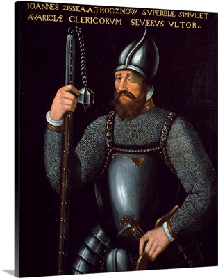Portrait of Jan Zizka military leader of Hussite revolution