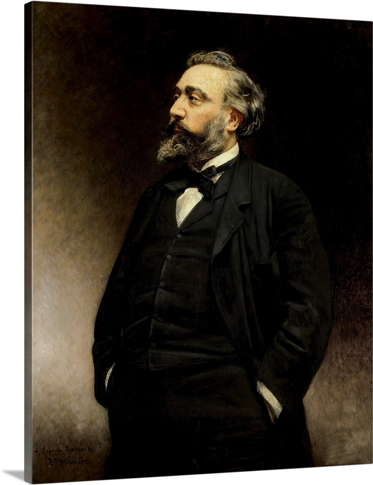 Portrait of Leon Gambetta (1838-1882) French politician. Painting by Leon Joseph Bonnat (1833-1922). Museum of the Castle,...