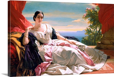 Portrait Of Leonilla, Princess Of Sayn-Wittgenstein-Sayn By Franz Xaver Winterhalter