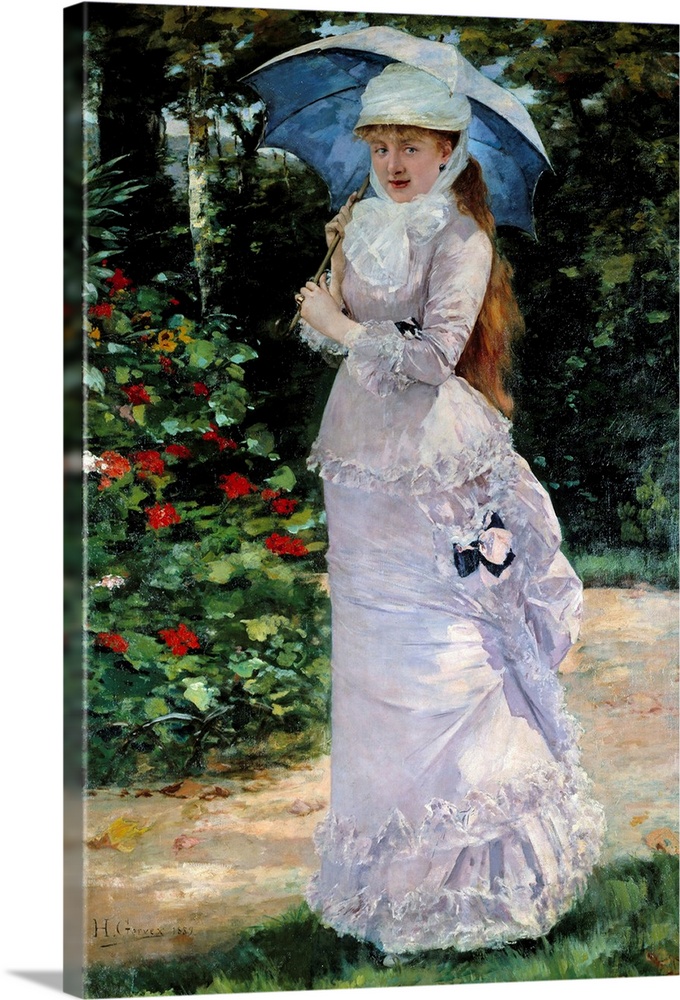 Portrait of Madame Valtesse de la Bigne (Lucie Emilie Delabigne, 1848-1910), courtesan, principal model for Zola's Nana. P...