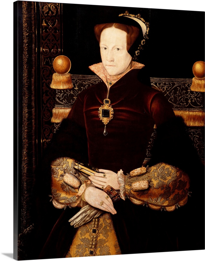 Anthonis Mor (1519-75), Portrait of Queen Mary I, c. 1554, oil on panel, Royal Collection, London.