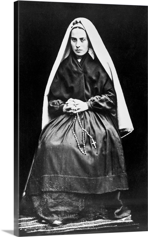 Portrait of Saint Bernadette of Lourdes Wall Art, Canvas Prints, Framed ...