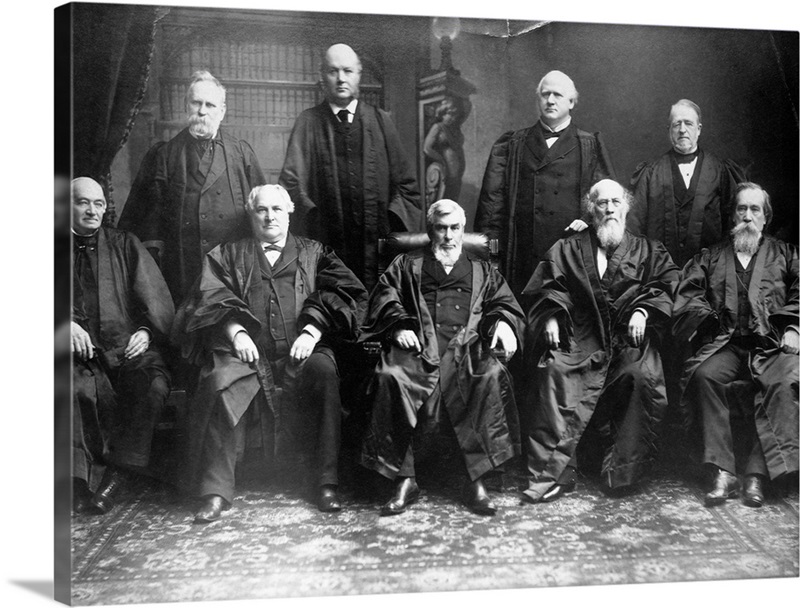 Portrait Of The 1888 Supreme Court Wall Art, Canvas Prints, Framed ...