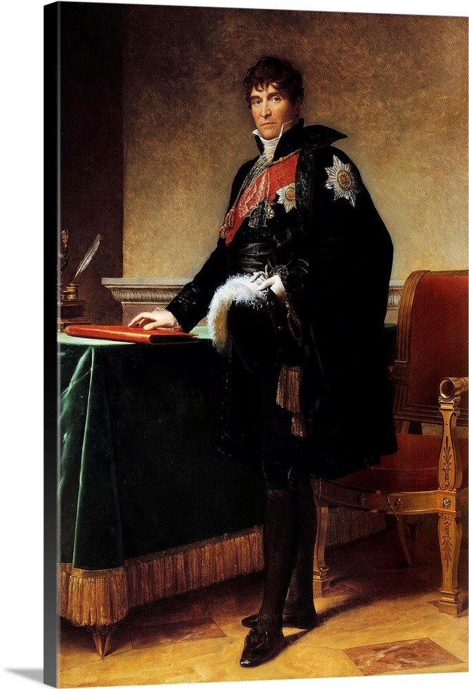 Portrait of the Count Michel Regnault (Regnaud) de Saint Jean d'Angely (1761-1819), Minister of state secretary. Painting ...