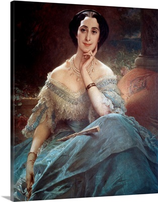 Empress Eugenia de Montijo, wife of Napoleon III of France, 1853 Wall Art,  Canvas Prints, Framed Prints, Wall Peels