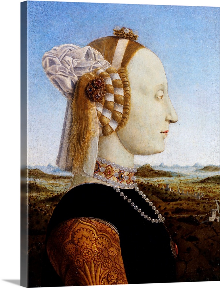 Piero della Francesca (Italian, 1420-1492), Portraits of the Duke and Duchess of Urbino, Federico da Montefeltro and Batti...