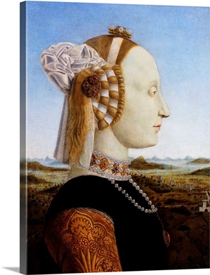 Portrait Of The Duchess Of Urbino, Battista Sforza By Piero Della Francesca