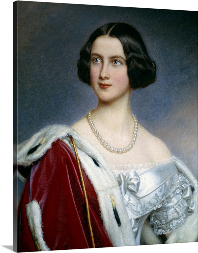 Portrait of the Princess Marie of Prussia (1825-1889), Painting by Joseph Karl Stieler (1781-1858) (German School)) 19th c...