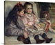 image thumbnail of Portraits of children (or The Children of Martial Caillebotte). 1895. Two girls reading. Painting by Pierre Auguste Renoir...