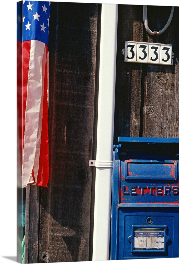 Post office with mailbox and wind catcher