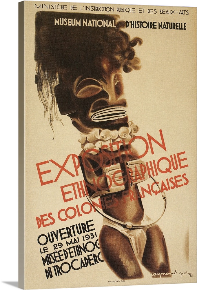 Exposition Ethnographique des colonies Francaises. Musee d'Ethnographie du Trocadero. 1931