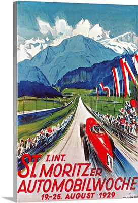Poster For St. Moritz Car Show
