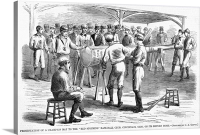 Presentation of a Champion Bat to the Red Stocking Base-Ball Club, Cincinnati, Ohio