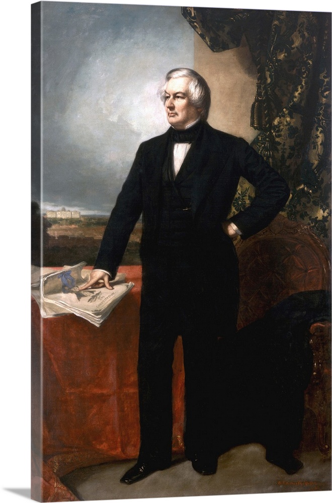 1857. Oil on canvas. 94 1/8 x 58 inches (239.1 x 147.3 cm). The White House Collection, Washington, DC, USA.