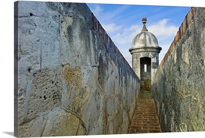Puerto Rico, Old San Juan, El Morro Fortress, Sentry post