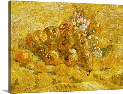 Quinces, Lemons, Pears And Grapes