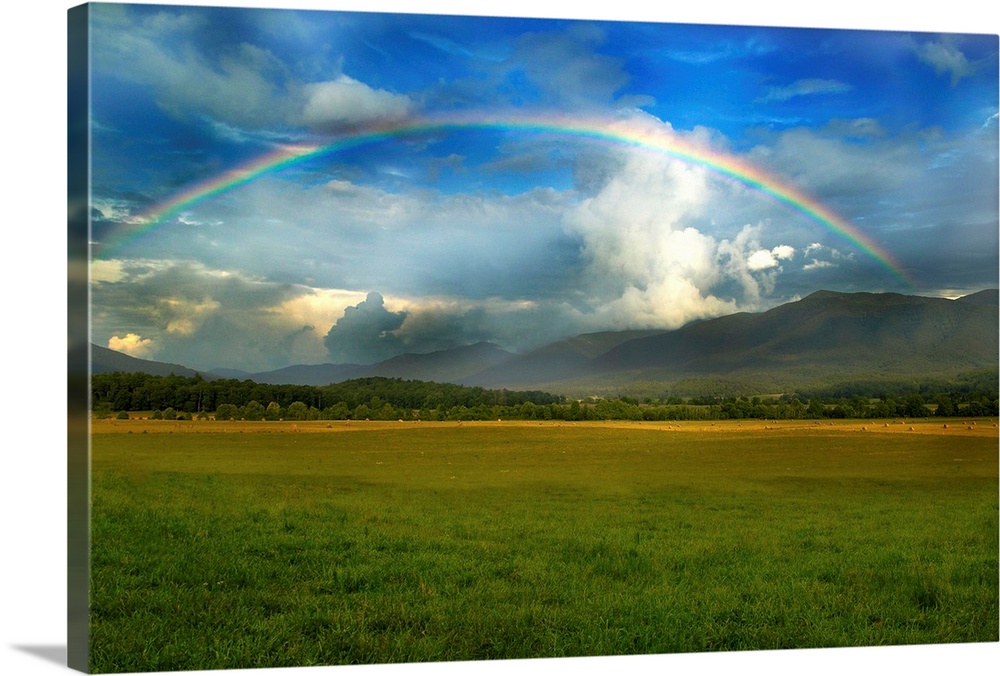 Rainbow Over Valley
