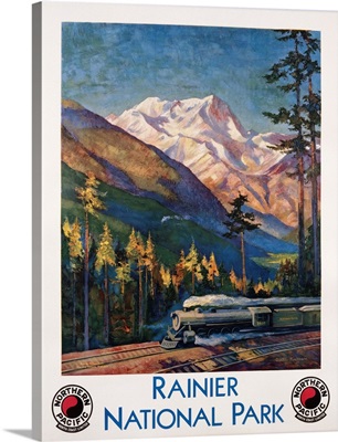 Rainier National Park Poster By Gustav Krollmann