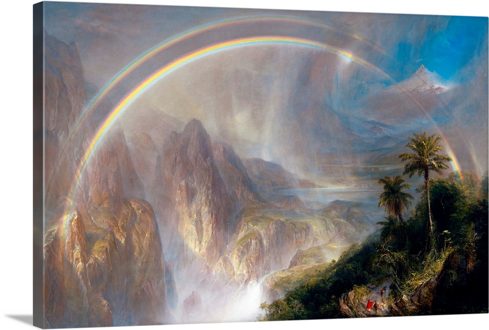 Frederic Edwin Church, Rainy Season in the Tropics, 1866, oil on canvas, 142.9 x 213.9 cm (56.2 x 84.2 in), De Young Fine ...