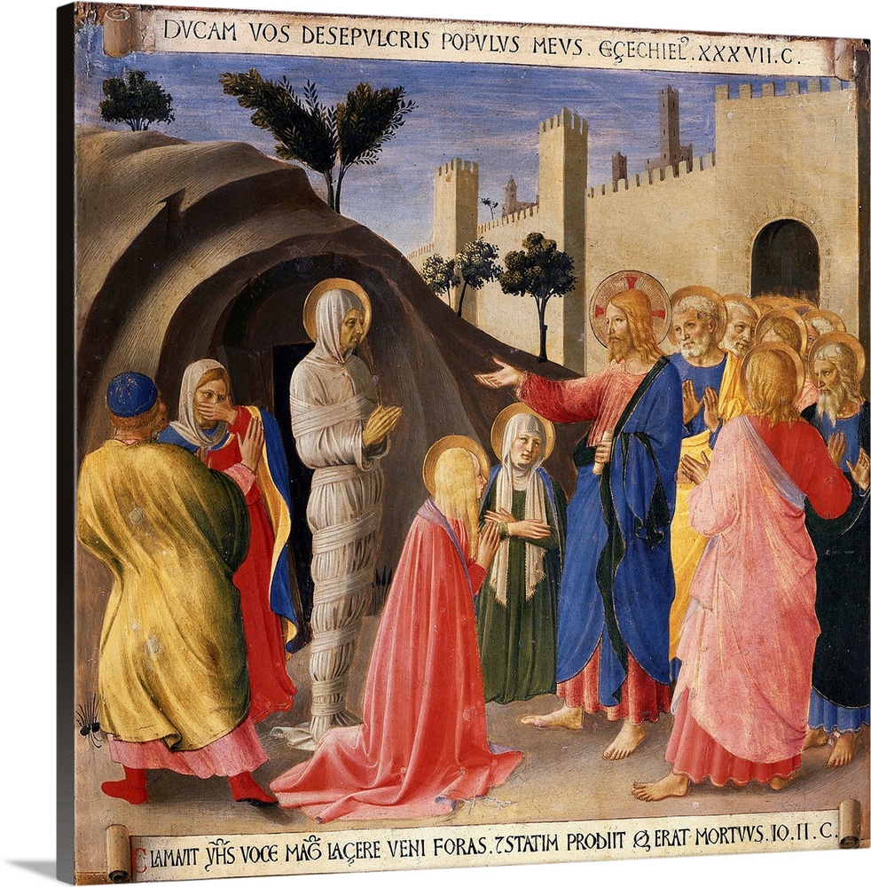 Raising of Lazarus From Scenes From the Life of Christ by Fra Angelico located in: Museo di San Marco, Florence, Italy